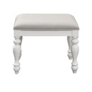 Summer House I Vanity Stool in Oyster White image