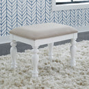 Summer House I Vanity Stool in Oyster White image
