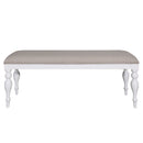 Summer House Bench in Oyster White