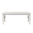 Summer House Rectangular Leg Table in Oyster White