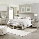 Ivy Hollow King Storage Bed, Dresser & Mirror, Chest, Night Stand image