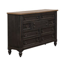 Americana Farmhouse 9 Drawer Dresser in Black image