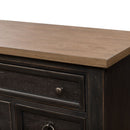 Americana Farmhouse 9 Drawer Dresser in Black