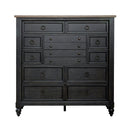 Americana Farmhouse 12 Drawer Chesser in Black image