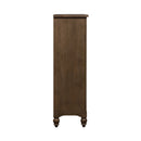 Americana Farmhouse 12 Drawer Chesser in Dusty Taupe and Black