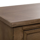 Americana Farmhouse 12 Drawer Chesser in Dusty Taupe and Black
