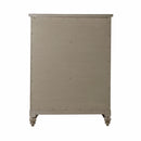 Americana Farmhouse 5 Drawer Chest in Dusty Taupe and Black