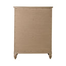 Americana Farmhouse 5 Drawer Chest in Dusty Taupe and Black image