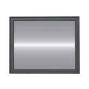 Americana Farmhouse Landscape Mirror in Black