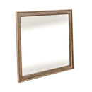 Americana Farmhouse Landscape Mirror in Dusty Taupe and Black image