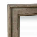 Americana Farmhouse Landscape Mirror in Dusty Taupe and Black