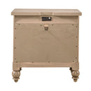 Americana Farmhouse 2 Drawer Nightstand in Dusty Taupe and Black image