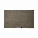 Americana Farmhouse 2 Drawer Nightstand in Dusty Taupe and Black