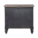 Americana Farmhouse 6 Drawer Bedside Chest in Black