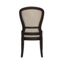 Americana Farmhouse Uph Tufted Back Side Chair - Black