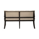 Liberty Furniture Americana Farmhouse Uph Shelter Dining Bench in Dusty Taupe & Black