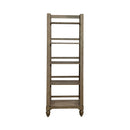 Americana Farmhouse Leaning Pier Bookcase in Dusty Taupe