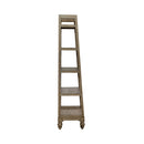 Americana Farmhouse Leaning Pier Bookcase in Dusty Taupe