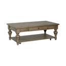 Liberty Furniture Americana Farmhouse Rectangular Cocktail Table in Dusty Taupe image