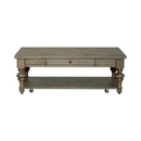 Americana Farmhouse Rectangular Cocktail Table in Dusty Taupe image