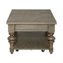 Americana Farmhouse Rectangular Cocktail Table in Dusty Taupe