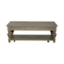Americana Farmhouse Rectangular Cocktail Table in Dusty Taupe
