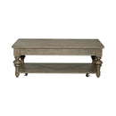 Liberty Furniture Americana Farmhouse Rectangular Cocktail Table in Dusty Taupe