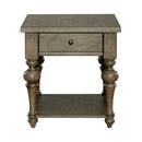 Liberty Furniture Americana Farmhouse End Table in Dusty Taupe