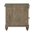 Liberty Furniture Americana Farmhouse Chair Side Table in Dusty Taupe