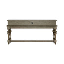 Americana Farmhouse Console Bar Table in Dusty Taupe