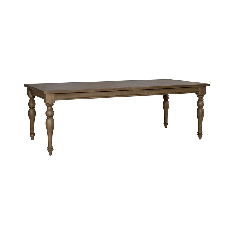 Liberty Furniture Americana Farmhouse Rectangular Leg Table in Dusty Taupe & Black