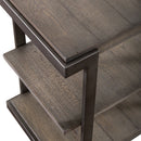 Modern View Tiered End Table in Gray image
