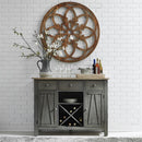 Liberty Furniture Lindsey Farm Server in Gray/Sandstone