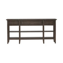 Paradise Valley Hall Console Table in Saddle Brown EST SHIP TIME APPX 4 WEEKS image