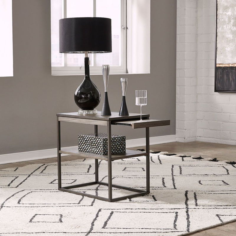 Liberty Furniture Jamestown Chair Side Table in Brown