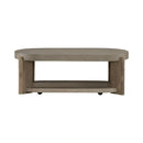 Affinity Cocktail Table in Dusty Taupe with Concrete Top image