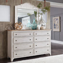 Farmhouse Reimagined Queen Poster Bed, Dresser & Mirror