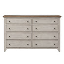 Farmhouse Reimagined Drawer Dresser in Antique White