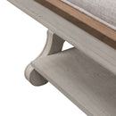 Farmhouse Reimagined Bed Bench in Antique White
