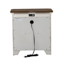 Farmhouse Reimagined Drawer Nightstand in Antique White image