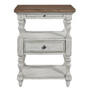 Farmhouse Reimagined Drawer Nightstand in Antique White image