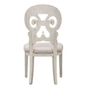 Liberty Furniture Farmhouse Reimagined Splat Back Side Chair (RTA) in Antique White (Set of 2)