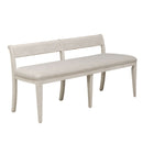 Farmhouse Reimagined Upholstered Bench (RTA) in Antique White image