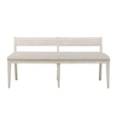Farmhouse Reimagined Upholstered Bench (RTA) in Antique White image