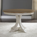 Farmhouse Reimagined 5 Piece Pedestal Table Set