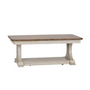 Farmhouse Reimagined Rectangular Cocktail Table in Antique White image