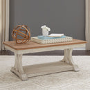 Farmhouse Reimagined Rectangular Cocktail Table in Antique White image