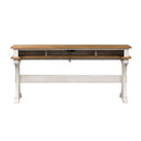 Farmhouse Reimagined Console Bar Table in Antique White image