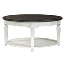 Allyson Park Round Cocktail Table in White image