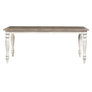 Whitney Rectangular Leg Table in Weathered Gray image